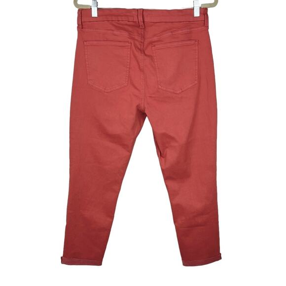 NEW Pistola Drea Slim Straight High-Waist Cropped Jeans 32 Red Rock - Picture 6 of 6